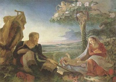 Philipp Otto Runge Rest on the Flight into Egypt (mk09) oil painting image